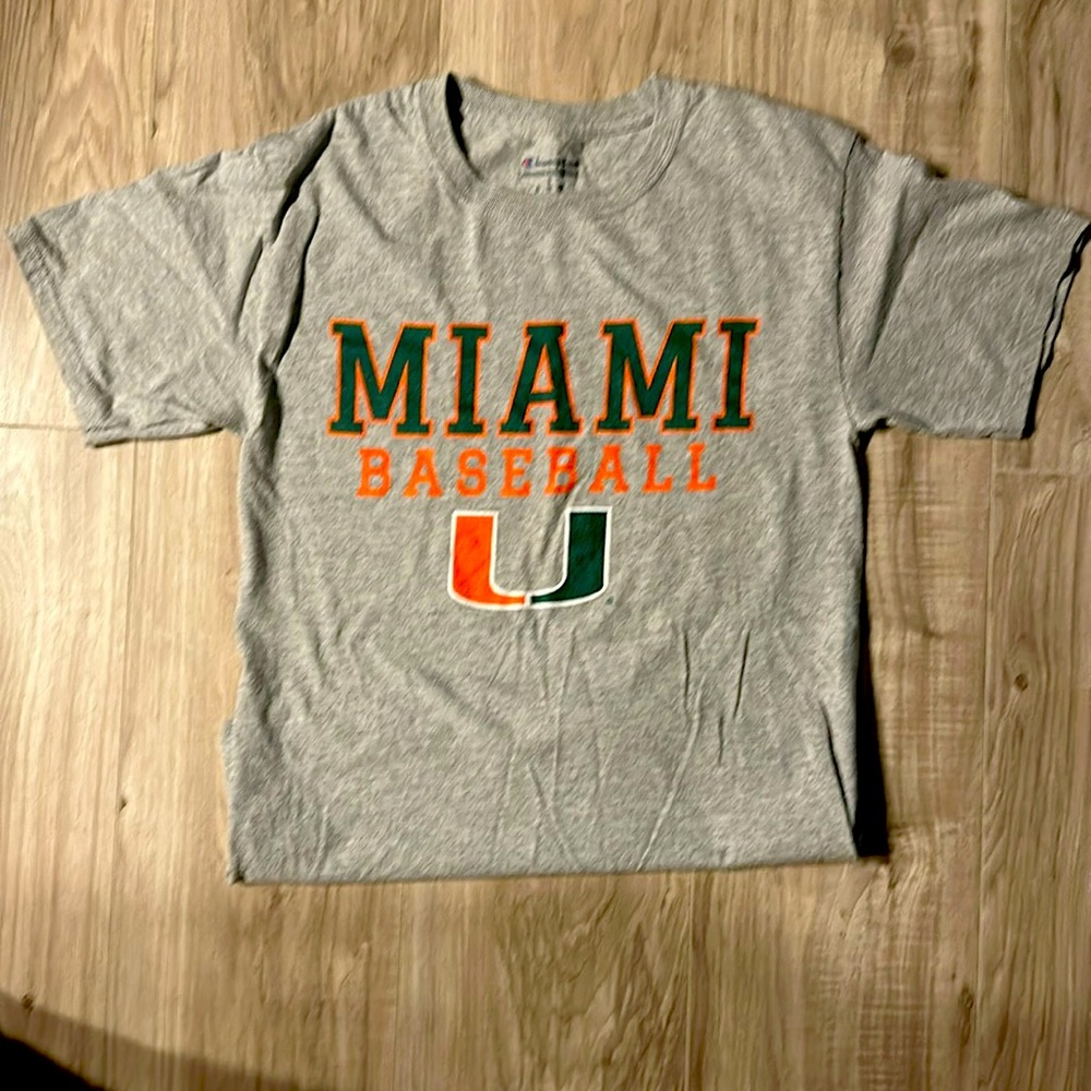 University of Miami baseball shirt from champion